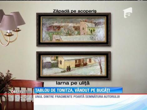 Un tablou de Nicolae Tonitza se vinde pe bucăţi