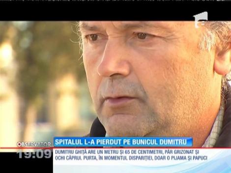 Un bătrân din Călăraşi a dispărut misterios din Spitalul Judeţean