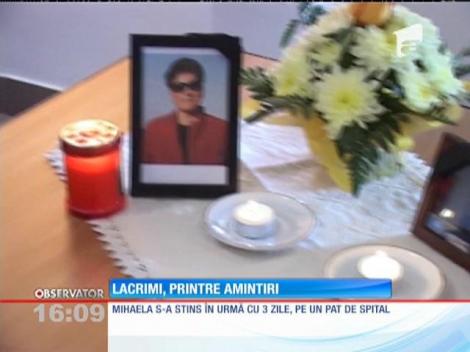 Mihaela, asistentul social care a murit într-un accident rutier, a fost inmormântată
