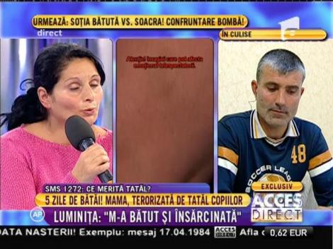 Luminiţa Petre: "M-a bătut și când eram însărcinată!"