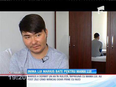 Necazurile se ţin lanţ de Marius, adolescentul care a trăit un an într-o rulotă
