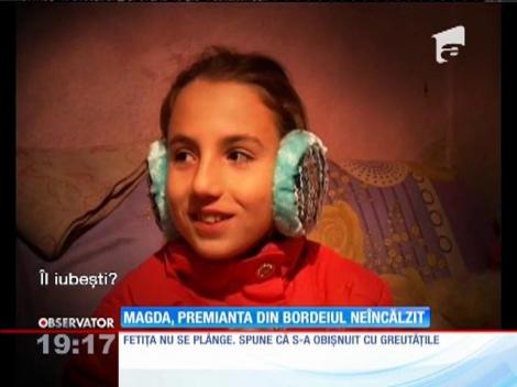 Magda, premianta din bordeiul neîncălzit