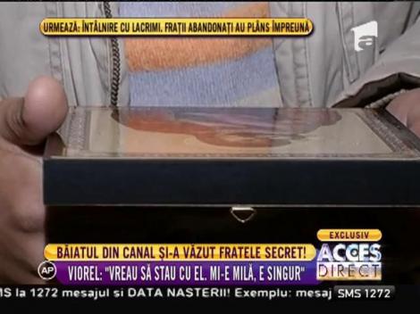 Viorel, băiatul care stă în canal, a mers să-l cunoască pe fratele său