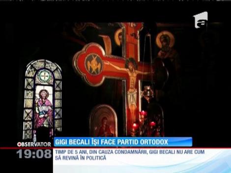 Gigi Becali îşi anunţă reîntoarcerea în politică cu Partidul Familia Ortodoxă