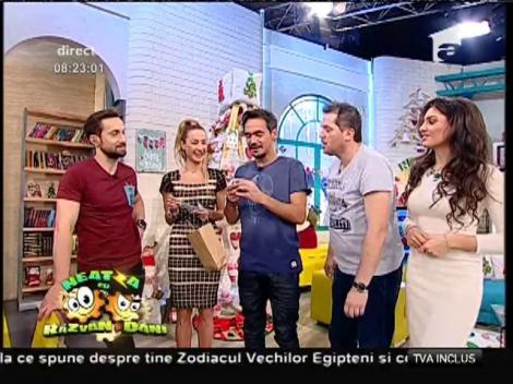 Surpriză uriaşă pentru Dani Oţil! Matinalul a primit de la Moş Nicolae o carte despre femei