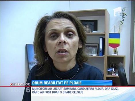 Fie ploaie, fie frig, în Arad asfaltarea merge strună