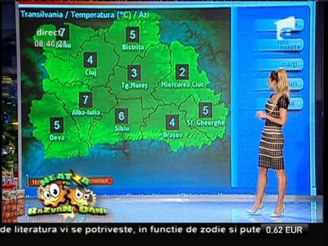 Vremea rămâne caldă astăzi, dar de mâine se va răci! Prognoza meteo, cu Flavia Mihăşan