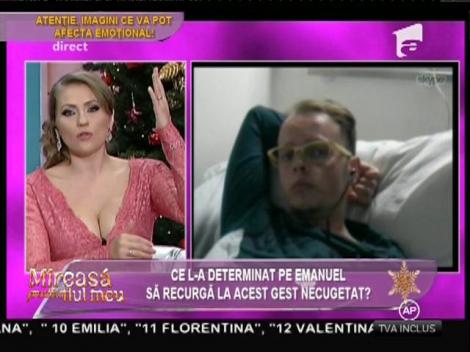 În ce stare se află Emanuel! Mărturisirile făcute de concurent în direct, în urmă cu puţin timp