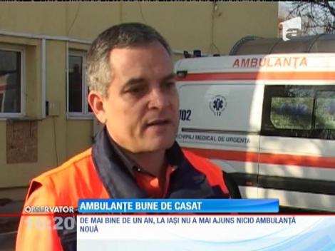 51 din totalul de 64 de ambulanţe ale serviciului judeţean Iaşi sunt potrivite pentru casat