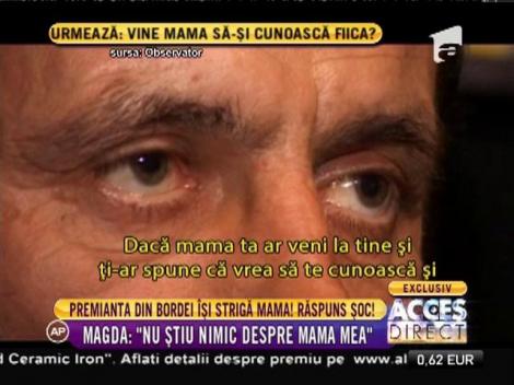 Magda, premianta din bordei, îşi strigă mama