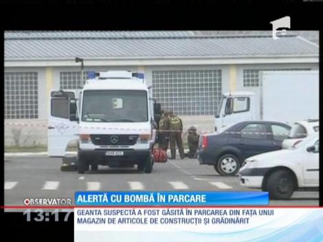 Momente de panică la Târgu Mureş. O valiză suspectă a fost găsită în apropierea unui magazin cu materiale de construcţii