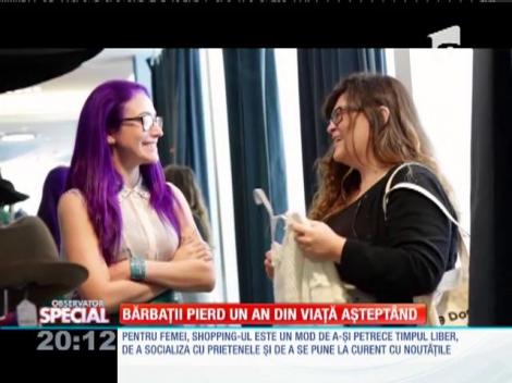 Special! Bărbaţii îşi pierd un an din viaţă aşteptându-si iubitele la cumpărături