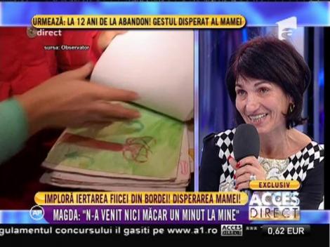 Mama Lăcrămioara imploră iertarea fiicei sale, Magda