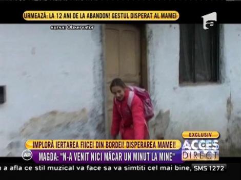 Magda, fetiţa părăsită de mamă: "N-a venit nici măcar un minut la mine"