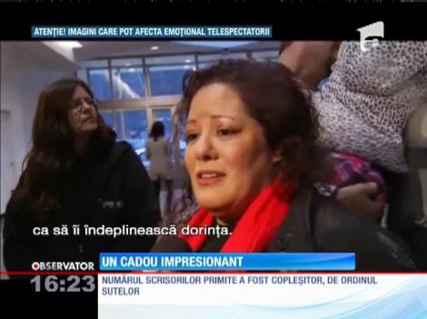 O copila care a suferit arsuri grave în urmă unui incendiu a primit un impresionant mesaj de solidaritate