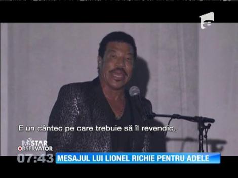 Mesajul lui Lionel Richie pentru Adele