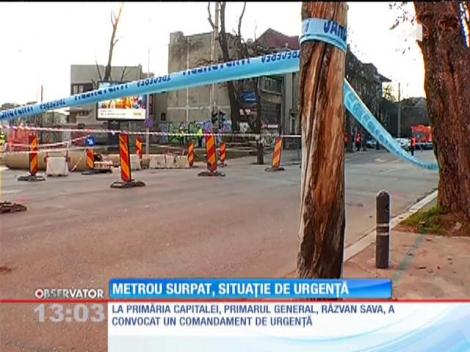 Bulevard surpat din cauza lucrărilor la metrou