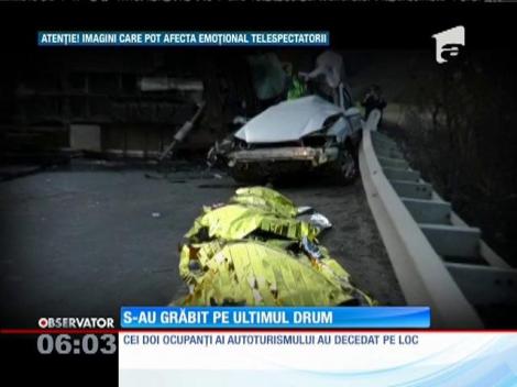 Doi tineri au murit din cauza vitezei