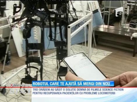 Câţiva orădeni au construit robotul care te ajută să mergi