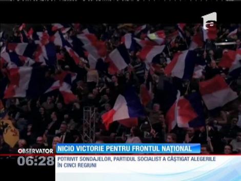Frontul Naţional a pierdut alegerile regionale din Franţa