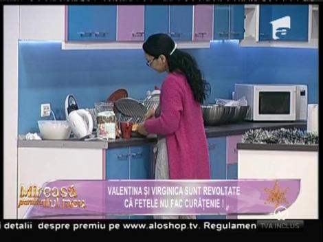 Valentina şi Virginica sunt revoltate că fetele nu fac curăţenie!