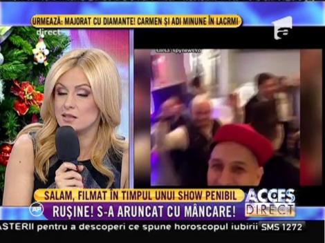 Florin Salam, filmat în timpul unui show penibil