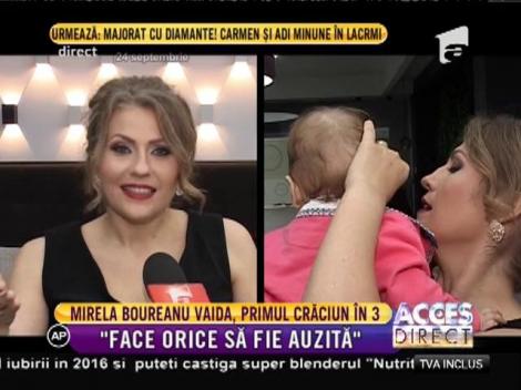 Mirela Boureanu Vaida, primul Crăciun în trei