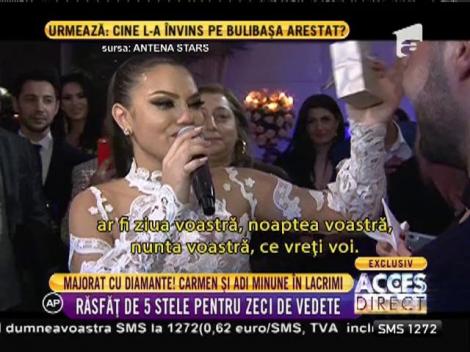 Râsfăţ de 5 stele la majoratul lui Carmen Minune