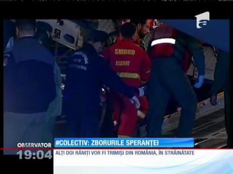 O parte dintre răniţii din Colectiv tratați în străinătate se întorc lângă cei dragi