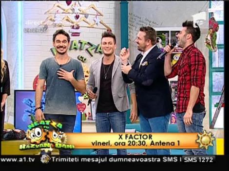 Trupa Tomato și-a tatuat pe brațe "X Factor"