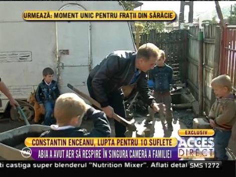 Constantin Enceanu, mamă şi tată pentru 7 copii săraci