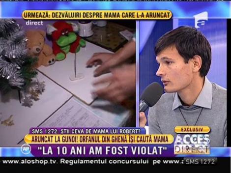 Orfanul aruncat la gunoi: ”Am fost violat de 10 ani!”