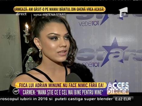 Carmen Minune nu face nimic fără ştirea mamei