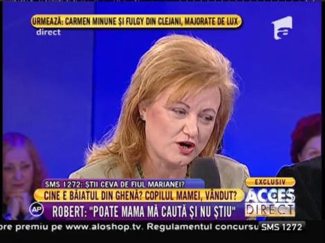 Robert, băiatul din ghenă, nu e fiul Marianei, conform testului ADN