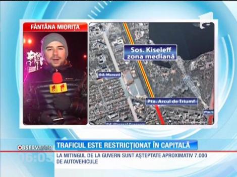 Circulaţia va fi paralizată astăzi în Capitală. Şapte mii de transportatori rutieri se pregătesc să ocupe Bucureștiul
