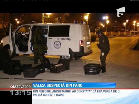 O valiză suspectă a fost descoperită în parcul din centrul orașului Tulcea
