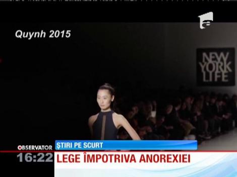 Franţa a interzis prin lege manechinele anorexice