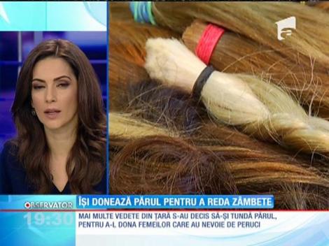Îşi donează părul pentru a reda zâmbete