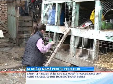 Un bărbat din județul Sibiu âși crește singur cele cinci fete abandonate de mamă