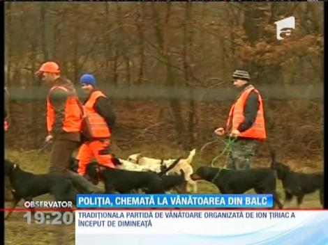 Poliția a fost chemată de un activist al drepturilor animalelor, la vânătoarea din Balc