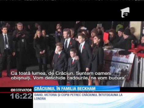 Familia Beckham îşi petrece Crăciunul la Londra