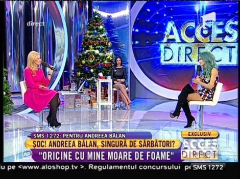 ŞOC! Andreea Bălan, singură de sărbători