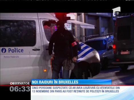 Raid antiterorist de anvergură în Bruxelles