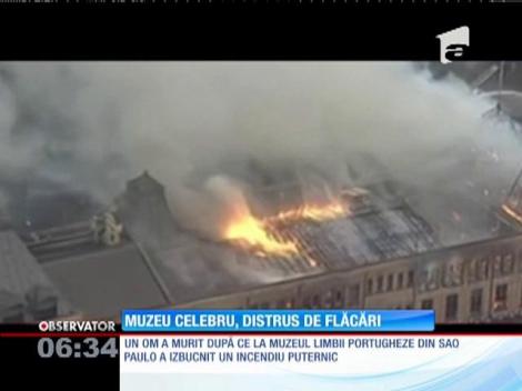 Muzeul Limbii Portugheze din Sao Paulo a fost distrus de un incendiu devastator