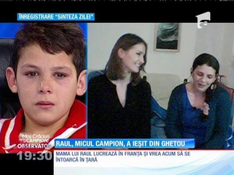 Fii Moş Crăciun pentru un campion! Raul, micul campion la box, a ieșit din ghetou