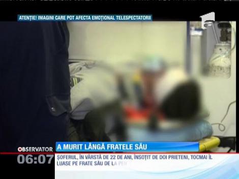 Un tânăr a murit într-un grav accident rutier, imediat după ce şi-a luat fratele de la poarta penitenciarului