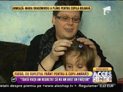 Fuego a făcut sarmale și a împodobit bradul pentru șase copii amărâți!