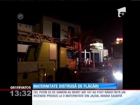 Incendiu la o maternitate din Arabia Saudită. Cel puţin 25 de morți și peste 107 de răniți