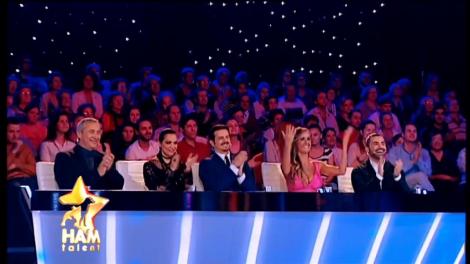 Frisbee show pe scena Ham Talent, cu Rory, Tinkerbell și Hurricane