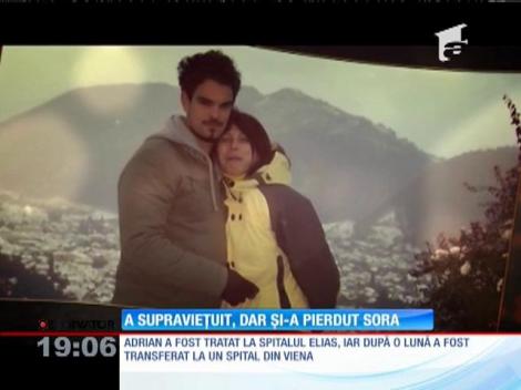 Adrian Albu a supravieţuit iadului din Colectiv, nu și sora lui